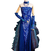 Dragon King Ao Run Cos Mermaid Tail Sparkling Debutante Gown Princess Costume - Chinese Mythology Cosplay - Halloweez